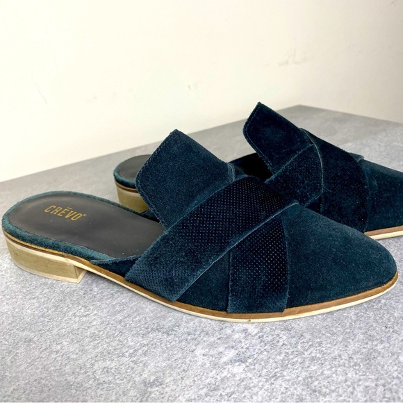 SALE Crevo Tessana Black Suede Leather Mule
Slip-On Shoes Size 8 - Picture 1 of 8